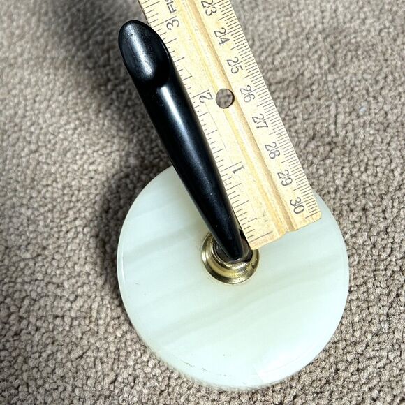 Vintage Parker Fountain Pen Base, Model 70-191 White Onyx Base and Socket - Picture 3 of 5